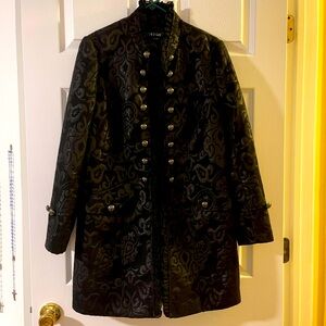 Insight NY Black Ruffled Dress jacket size 10